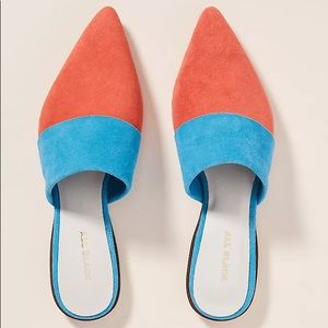 Anthropologie Colorblock Slides